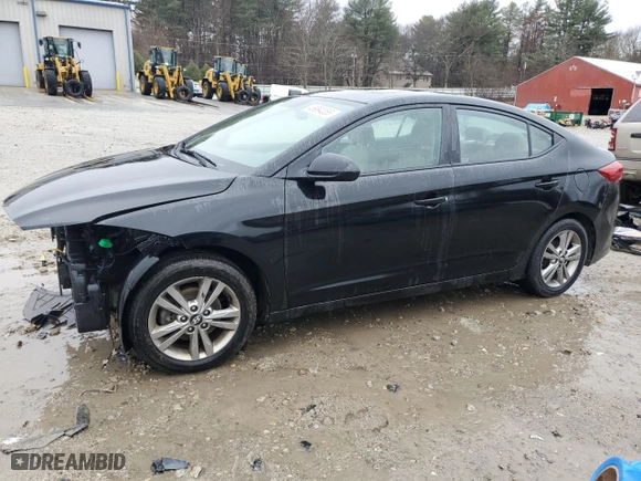 2017 Hyundai Elantra SE with VIN 5NPD84LF3HH167923, listed as a Copart auction lot 49994055 with 54,555 mi miles and Salvage Title. Bid and sale history available at carsss.com. Image 1.