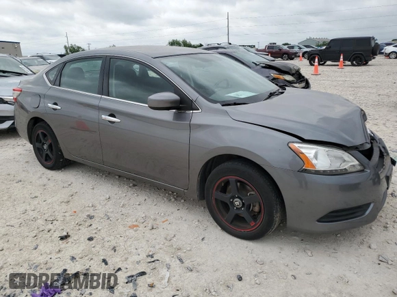 2015 Nissan Sentra SV with VIN 3N1AB7AP0FY344643, listed as a Copart auction lot 54817195 with 74,952 mi miles and Salvage Title. Bid and sale history available at DreamBid. Image 4.