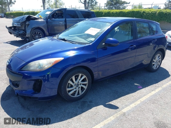 2013 Mazda 3 i Touring with VIN JM1BL1L74D1801383, listed as a IAAI auction lot 42023534 with 92,362 mi miles and . Bid and sale history available at carsss.com. Image 2.