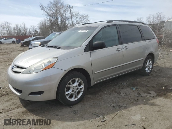 2006 Toyota Sienna LE with VIN 5TDBA23C96S058878, listed as a Copart auction lot 49592305 with 316,142 mi miles and Clean Title. Bid and sale history available at carsss.com. Image 1.