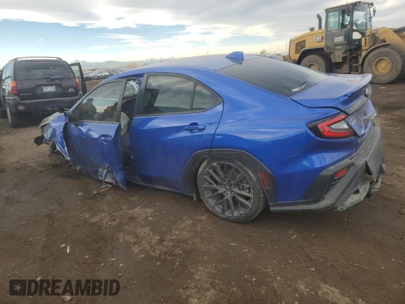 2022 Subaru WRX Premium with VIN JF1VBAF65N9013367, listed as a Copart auction lot 43575865 with Not provided miles and Clean title. Bid and sale history available at DreamBid. Image 2.