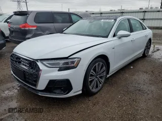2024 Audi A8 with VIN WAULDAF85RN011982, listed as a Copart auction lot 86863894 with 1,138 mi miles and Salvage Title. Bid and sale history available at carsss.com. Image 1.