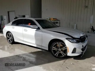 2024 BMW 3 Series 330i with VIN 3MW69FF01R8E43199, listed as a Copart auction lot 87929355 with 0 mi miles and Salvage Title. Bid and sale history available at carsss.com. Image 4.