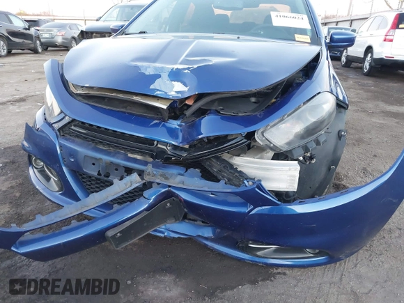 2013 Dodge Dart SXT with VIN 1C3CDFBA0DD309691, listed as a IAAI auction lot 41066024 with 124,852 mi miles. Bid and sale history available at carsss.com. Image 6.