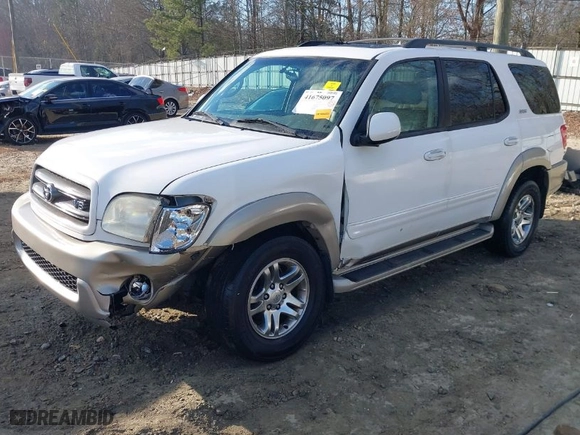 2004 Toyota Sequoia SR5 with VIN 5TDZT34A24S213103, listed as a IAAI auction lot 41675097 with 225,509 mi miles. Bid and sale history available at carsss.com. Image 6.