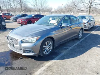 2014 Infiniti Q50 Premium with VIN JN1BV7AR6EM684135, listed as a IAAI auction lot 41407774 with 89,352 mi miles. Bid and sale history available at carsss.com. Image 17.