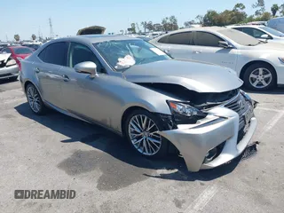 2015 Lexus IS 250 with VIN JTHBF1D27F5057749, listed as a IAAI auction lot 42304507 with 218,452 mi miles and . Bid and sale history available at DreamBid. Image 1.