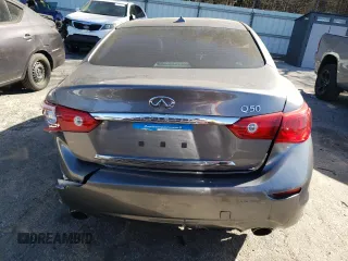 2015 Infiniti Q50 Premium with VIN JN1BV7AP8FM343934, listed as a Copart auction lot 46954845 with 168,593 mi miles and Salvage Title. Bid and sale history available at DreamBid. Image 6.