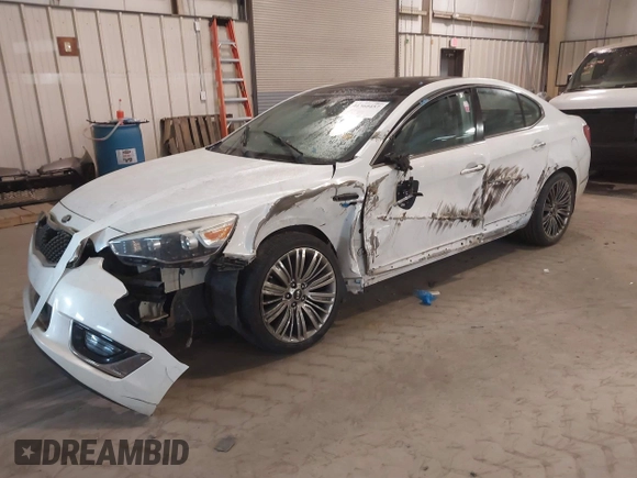 2015 Kia Cadenza Premium with VIN KNALN4D77F5194340, listed as a IAAI auction lot 41360457 with 132,534 mi miles. Bid and sale history available at carsss.com. Image 2.