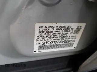 2003 Honda Pilot EX z VIN 2HKYF18793H566223, wystawiony jako Copart lot #43033495 z przebiegiem Nie podano mil oraz Czysty tytuł • Clean title. Historia ofert i sprzedaży dostępna na DreamBid. Obrazek 14.