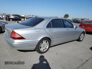 2003 Mercedes-Benz S-Class 4.3L with VIN WDBNG70J73A353125, listed as a Copart auction lot 73850844 with 142,282 mi miles and Clean Title. Bid and sale history available at carsss.com. Image 3.