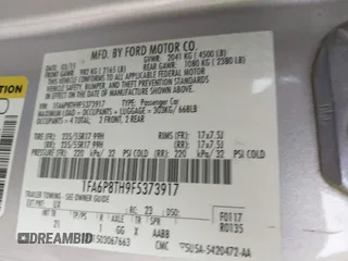 2015 Ford Mustang EcoBoost with VIN 1FA6P8TH9F5373917, listed as a IAAI auction lot 41932118 with 70,541 mi miles and . Bid and sale history available at carsss.com. Image 9.