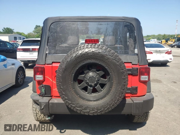 2018 Jeep Wrangler Willys Wheeler W with VIN 1C4AJWAG8JL897178, listed as a Copart auction lot 62576405 with 12,381 mi miles and Salvage title. Bid and sale history available at DreamBid. Image 6.