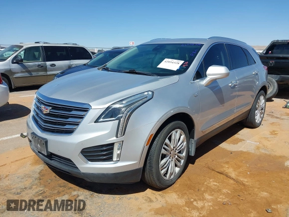 2017 Cadillac XT5 Premium Luxury FWD with VIN 1GYKNCRS2HZ259168, listed as a IAAI auction lot 42054328 with 104,599 mi miles and . Bid and sale history available at DreamBid. Image 2.