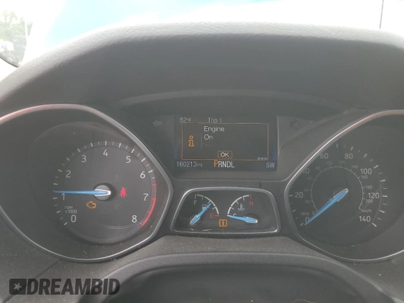 2017 Ford Focus SE with VIN 1FADP3F21HL219573, listed as a Copart auction lot 59147985 with 160,213 mi miles and Salvage title. Bid and sale history available at DreamBid. Image 9.