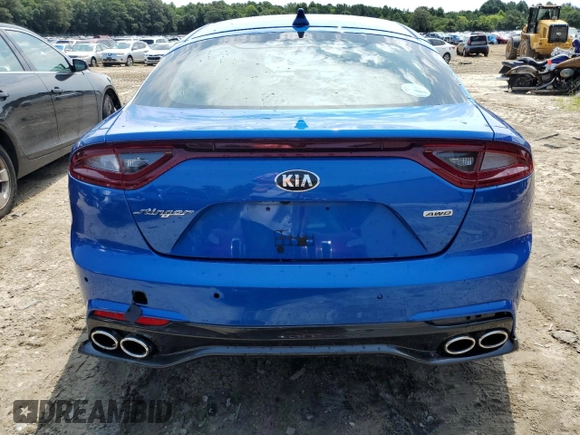 2018 Kia Stinger Premium with VIN KNAE25LA9J6037500, listed as a Copart auction lot 63330054 with 31,234 mi miles and Salvage Title. Bid and sale history available at DreamBid. Image 6.