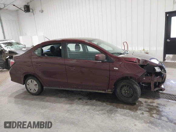 2024 Mitsubishi Mirage ES with VIN ML32FUFJ8RHF08445, listed as a IAAI auction lot 41528287 with 11,259 mi miles and . Bid and sale history available at DreamBid. Image 14.