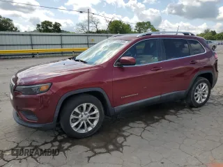 2019 Jeep Cherokee Latitude with VIN 1C4PJLCB8KD263455, listed as a Copart auction lot 64126085 with 96,734 mi miles and Salvage title. Bid and sale history available at DreamBid. Image 1.