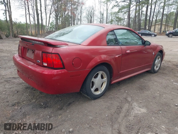 2004 Ford Mustang Standard with VIN 1FAFP40654F211933, listed as a IAAI auction lot 41953604 with 158,069 mi miles. Bid and sale history available at carsss.com. Image 4.