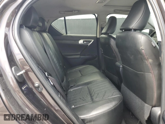 2012 Lexus CT 200h z VIN JTHKD5BH2C2056140, wystawiony jako Copart lot #58733315 z przebiegiem 182 139 mil mil oraz Szkoda całkowita • Salvage title. Historia ofert i sprzedaży dostępna na DreamBid. Obrazek 10.