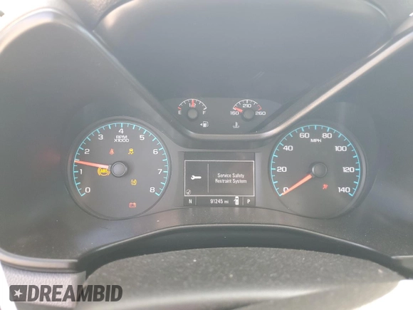 2021 Chevrolet Colorado 2WD Work Truck with VIN 1GCGSBEN5M1265182, listed as a Copart auction lot 61145945 with 91,245 mi miles and Salvage title. Bid and sale history available at DreamBid. Image 9.