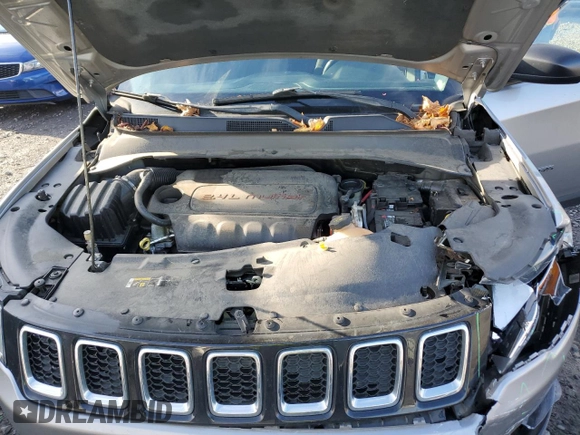2017 Jeep Compass Sport with VIN 3C4NJCAB6HT647621, listed as a Copart auction lot 80497284 with 96,086 mi miles and Salvage Title. Bid and sale history available at carsss.com. Image 11.