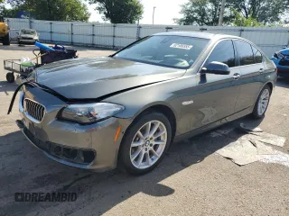 2014 BMW 5 Series 535i xDrive with VIN WBA5B3C59ED535608, listed as a Copart auction lot 62106555 with 80,955 mi miles and Salvage title. Bid and sale history available at DreamBid. Image 1.