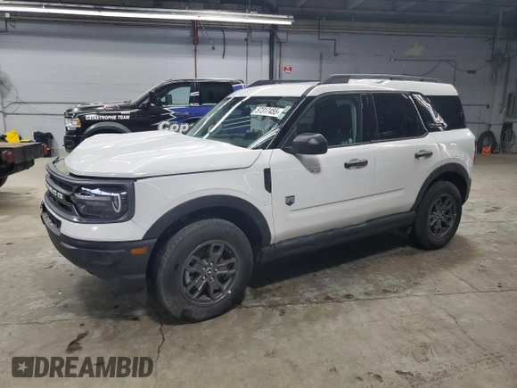 2024 Ford Bronco Sport Big Bend z VIN 3FMCR9B65RRE26915, wystawiony jako Copart lot #57317455 z przebiegiem 34 575 mil mil oraz Szkoda całkowita • Salvage title. Historia ofert i sprzedaży dostępna na DreamBid. Obrazek 1.