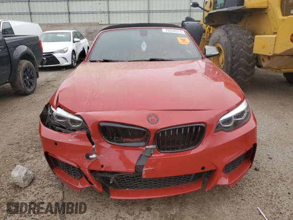 2018 BMW 2 Series M240i with VIN WBA2N1C50JVC28060, listed as a Copart auction lot 79338914 with 40,370 mi miles and Salvage Title. Bid and sale history available at carsss.com. Image 5.