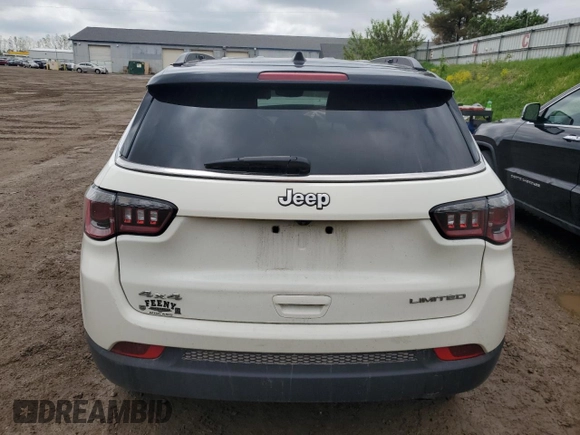 2019 Jeep Compass Limited z VIN 3C4NJDCB1KT826322, wystawiony jako Copart lot #56827455 z przebiegiem 64 778 mil mil oraz Czysty tytuł • Clean title. Historia ofert i sprzedaży dostępna na DreamBid. Obrazek 6.
