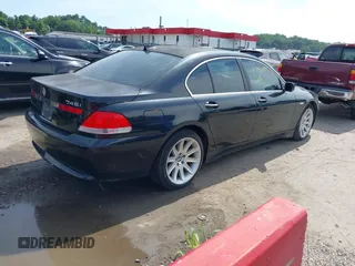 2005 BMW 7 Series 745i with VIN WBAGL63545DP75723, listed as a IAAI auction lot 42795242 with 173,215 mi miles and . Bid and sale history available at DreamBid. Image 4.