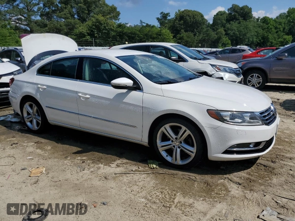 2013 Volkswagen CC R-Line with VIN WVWBP7AN1DE513242, listed as a Copart auction lot 58666524 with 53,460 mi miles and Salvage Title. Bid and sale history available at carsss.com. Image 4.