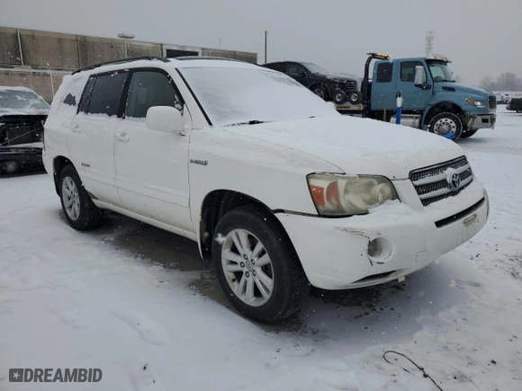 2007 Toyota Highlander Hybrid w/3rd Row with VIN JTEDW21A670018981, listed as a Copart auction lot 46097635 with 337,110 mi miles and Clean Title. Bid and sale history available at carsss.com. Image 4.