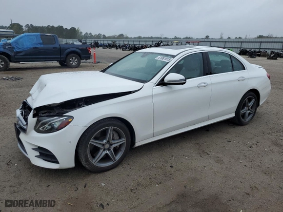 2017 Mercedes-Benz E-Class E 300 Luxury with VIN WDDZF4KB8HA029012, listed as a Copart auction lot 51081815 with 48,353 mi miles and Salvage Title. Bid and sale history available at carsss.com. Image 1.
