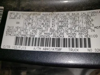 2009 Toyota Tacoma z VIN 3TMLU42N79M027000, wystawiony jako Copart lot #58371365 z przebiegiem 168 989 mil mil oraz Szkoda całkowita • Salvage title. Historia ofert i sprzedaży dostępna na DreamBid. Obrazek 12.