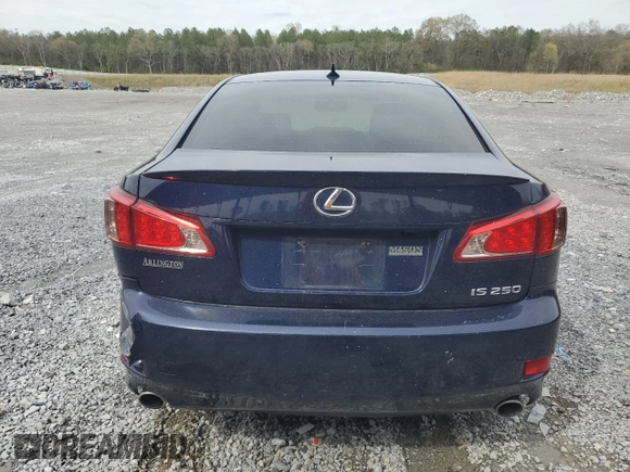 2012 Lexus IS 250 with VIN JTHBF5C2XC5176271, listed as a Copart auction lot 50239695 with 189,305 mi miles and Salvage Title. Bid and sale history available at DreamBid. Image 6.
