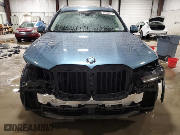 2023 BMW X7 xDrive40i with VIN 5UX23EM04P9P66602, listed as a Copart auction lot 51428015 with 65,671 mi miles and Salvage Title. Bid and sale history available at carsss.com. Image 5.