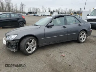 2005 Lexus IS 300 Sport with VIN JTHBD192550096673, listed as a Copart auction lot 43202595 with Not Provided miles and Salvage Title. Bid and sale history available at carsss.com. Image 1.