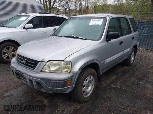 2001 Honda CR-V LX with VIN JHLRD28441C000682, listed as a IAAI auction lot 42019317 with 214,884 mi miles. Bid and sale history available at carsss.com. Image 2.