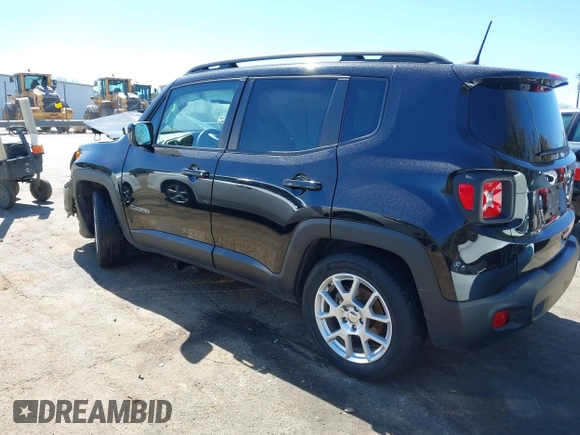 2020 Jeep Renegade Latitude with VIN ZACNJABB9LPL63724, listed as a IAAI auction lot 41832837 with 78,531 mi miles. Bid and sale history available at carsss.com. Image 3.
