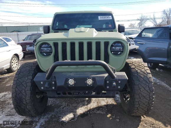2018 Jeep Wrangler Unlimited Sport S with VIN 1C4HJXDN5JW243560, listed as a Copart auction lot 44698565 with 55,112 mi miles and Salvage Title. Bid and sale history available at carsss.com. Image 5.