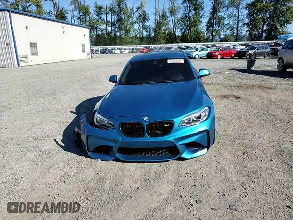 2017 BMW M2 with VIN WBS1H9C56HV886695, listed as a Copart auction lot 69318424 with 37,032 mi miles and Salvage Title. Bid and sale history available at carsss.com. Image 10.