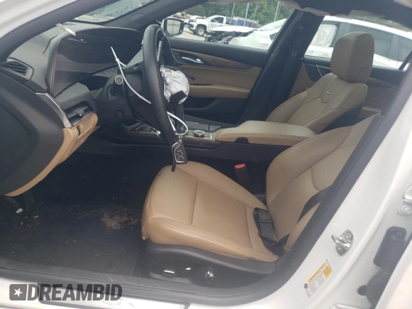 2025 Cadillac CT5 Premium Luxury with VIN 1G6DN5RWXS0101138, listed as a Copart auction lot 60369325 with 18,046 mi miles and Salvage title. Bid and sale history available at DreamBid. Image 7.