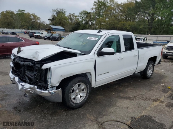 2017 Chevrolet Silverado 1500 LT with VIN 1GCVKREC6HZ205112, listed as a Copart auction lot 50640195 with 92,107 mi miles and Salvage Title. Bid and sale history available at carsss.com. Image 1.