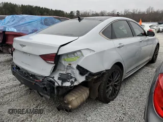2019 Genesis G80 3.3T Sport with VIN KMHGN4JB4KU299586, listed as a Copart auction lot 85801754 with 50,162 mi miles and Salvage Title. Bid and sale history available at carsss.com. Image 3.