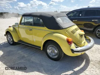 1979 Volkswagen Beetle with VIN 1592027887, listed as a Copart auction lot 77091064 with 19,097 mi miles and Salvage Title. Bid and sale history available at DreamBid. Image 2.