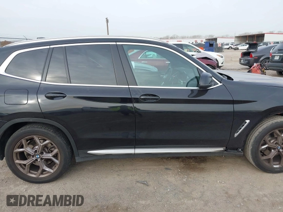 2023 BMW X3 sDrive30i with VIN 5UX43DP01P9S20838, listed as a IAAI auction lot 41696096 with 40,922 mi miles and . Bid and sale history available at DreamBid. Image 14.