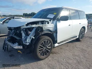 2025 Infiniti QX80 AUTOGRAPH with VIN JN8AZ3CC3S9600743, listed as a IAAI auction lot 41541726 with 2,830 mi miles. Bid and sale history available at carsss.com. Image 2.