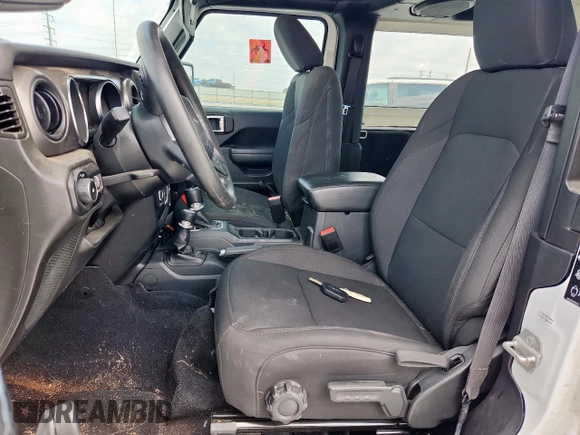 2023 Jeep Wrangler Sport with VIN 1C4HJXAG4PW667732, listed as a Copart auction lot 61261215 with 48,089 mi miles and Salvage title. Bid and sale history available at DreamBid. Image 7.