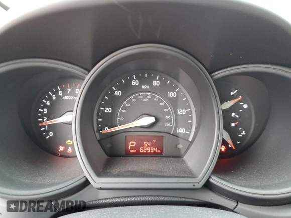 2015 Kia Rio LX with VIN KNADM4A34F6448489, listed as a Copart auction lot 50269865 with 62,934 mi miles and Salvage Title. Bid and sale history available at carsss.com. Image 9.